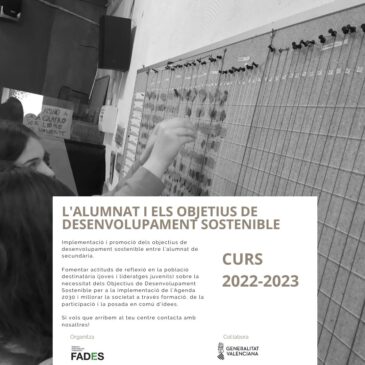 Agenda 2030 i els ODS entre l’alumnat